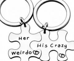 2pcs Couple Key Chain gift for Valentines day