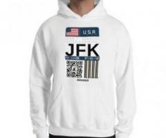 JFK Men Airplane Hoodie - Buy Now