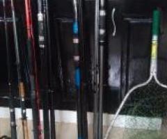 Rods and Reels , net and carry case