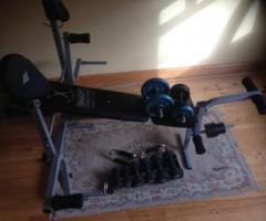 body Sculpture foldable bench Bw2810 with weights