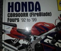 HONDA FIREBLADE HAYNES REPAIR MANUAL IN VGC. Y25 D436 - Image 4