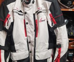 MOTOR CYCLE JACKET, ALL SEASONS AND SHOW HELMET WITH GOGGLES Y25-D436 - Image 1