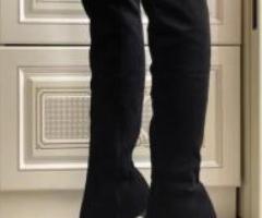 Black knee high boots sizes 10 and 11