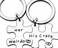 2pcs Couple Key Chain gift for Valentines day